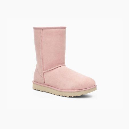 UGG Classic Short II Pink Boots for Women (VJGX84235)